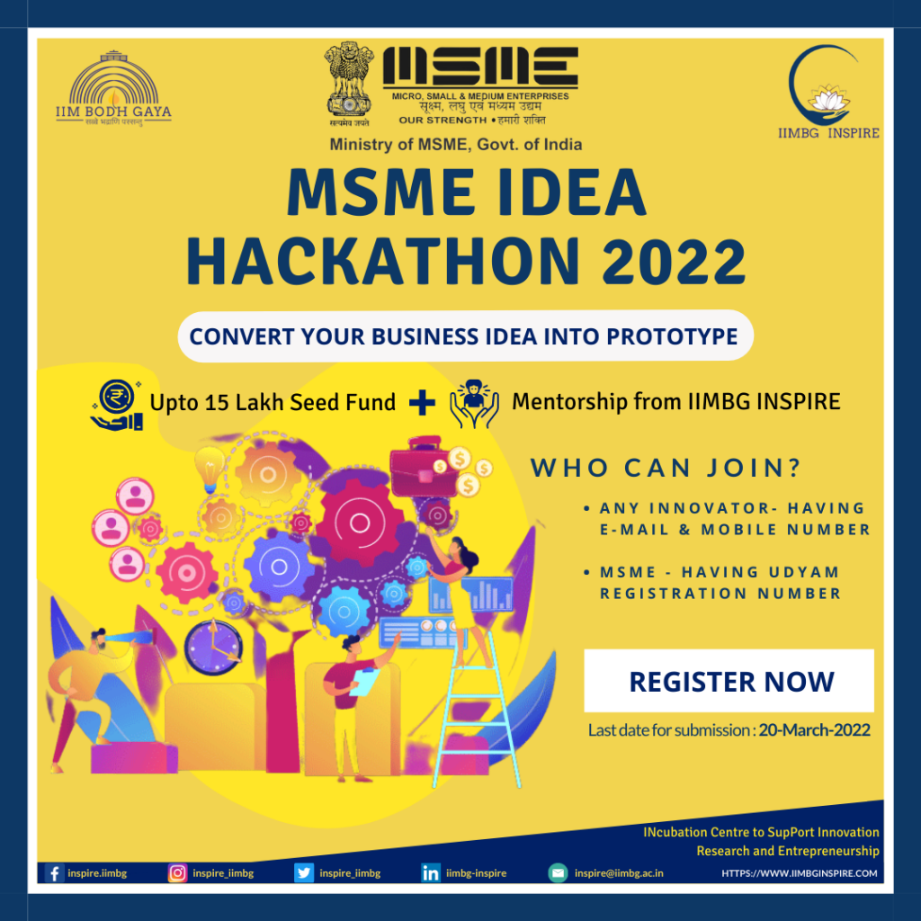MSME Idea Hackathon 2022
